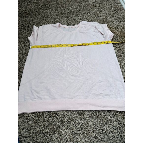 Lululemon Womens Swiftly Tech T Shirt Sz 14 Pink Athletic Seamless Gym - Picture 7 of 8